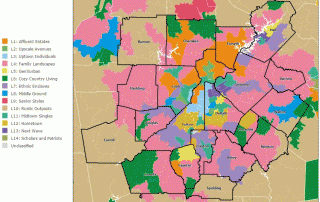 Map - Esri's 2015 Tapestry Segmentation