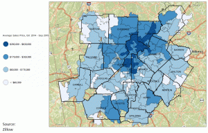 Map - Home Sales Price by Zip Code