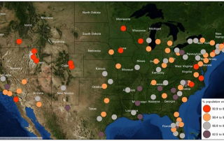 Map - Population with a computer