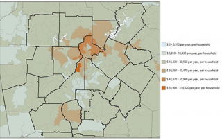 Map - Retail Spending - Click to englarge