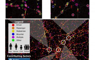 Map of Traffic fatalities in metro Atlanta