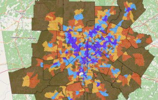 ARC 2015-2040 forecast change in employment density