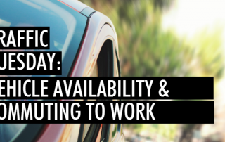 Traffic Tuesday: Vehicle Availability and Commuting to work