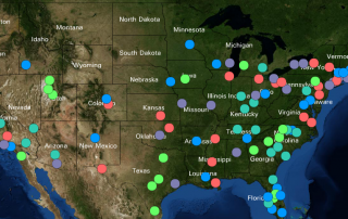 Employment change by metro 2014-2015