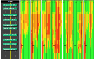 Traffic speeds on downtown connector July 12-18 atlanta america's mart