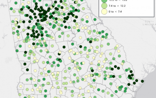 georgia cities map education
