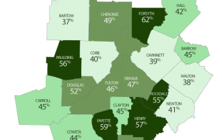 20 county early voting map