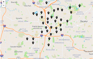 Map of submissions to the Clear the Clutter App