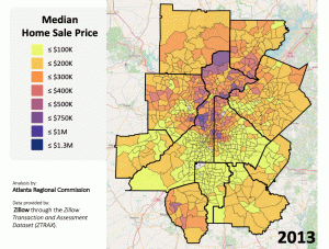 Metro Atlanta Home Sale Price Change